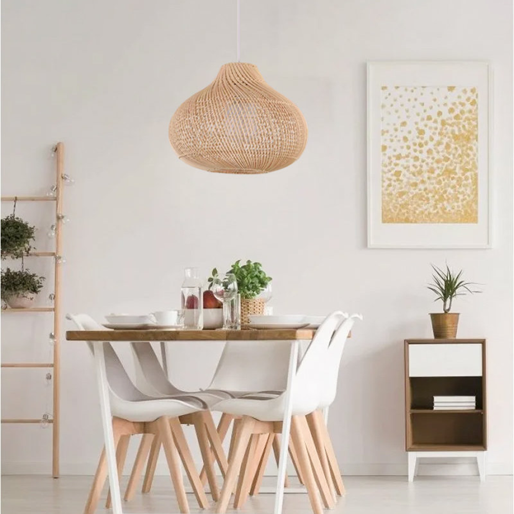 Boho Natuurlijke Handgemaakte Eiland Hanglamp