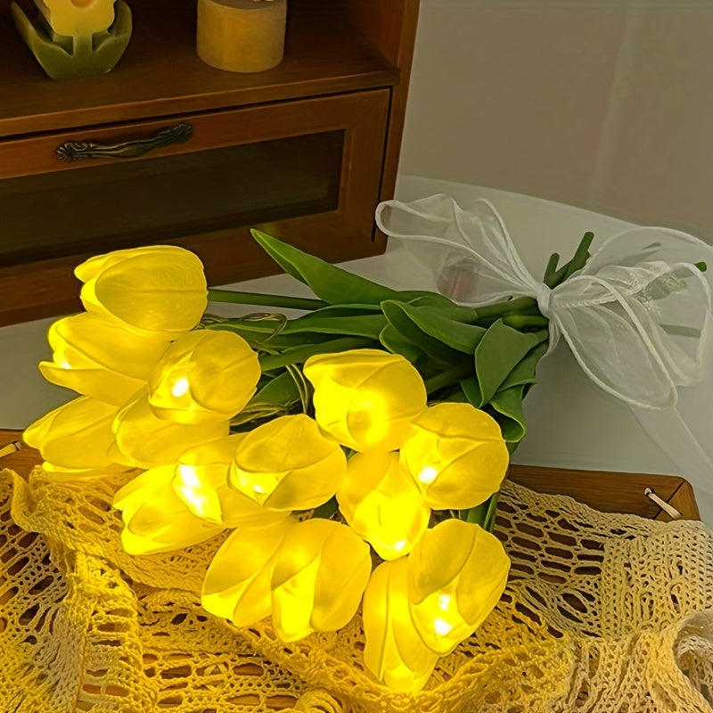 Tulp-Lamp - LED Boeket Nachtlampje voor Kamerdecoratie