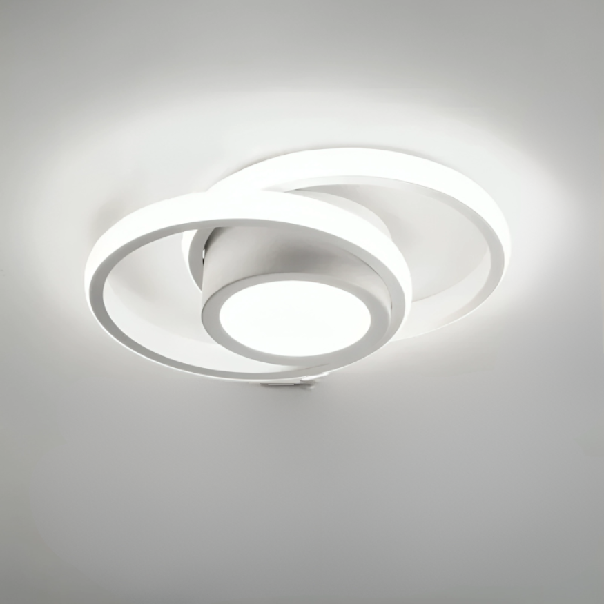 Moderne LED Plafondlamp - 2 Ringen Creatief Ontwerp