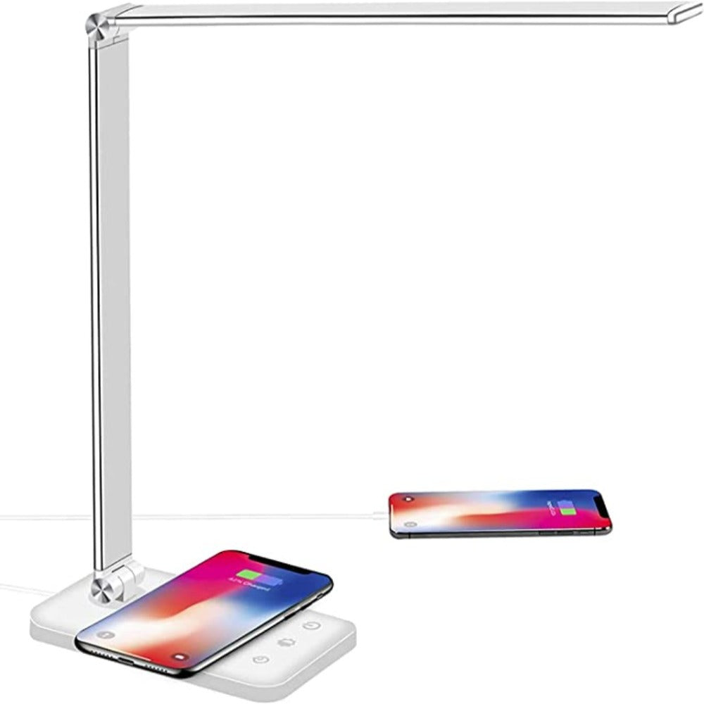 LED Desk Lamp - Tafellamp met USB Oplaadpoort, 5 Lichtstanden en Helderheidsniveaus