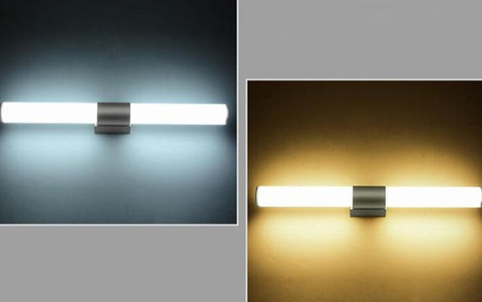 Moderne minimalistische LED-wandlamp voor de spiegel