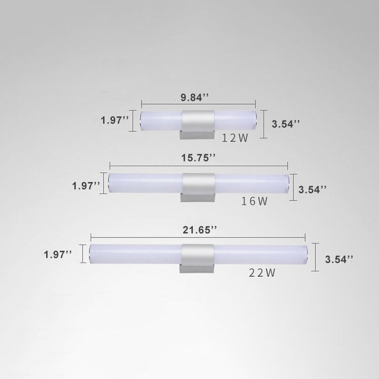 Moderne minimalistische LED-wandlamp voor de spiegel