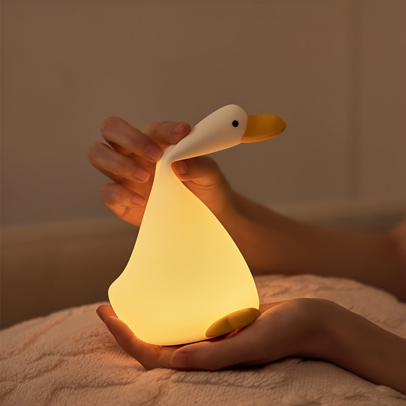 DreamDuck - Siliconen Nachtlampje met USB Oplaadbare Touch Sensor en 3 Helderniveaus