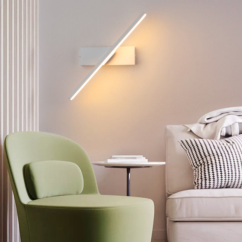 Edge Moderne Draaibare Wandlamp Zwart/Wit Slaapkamer Metaal Silikon