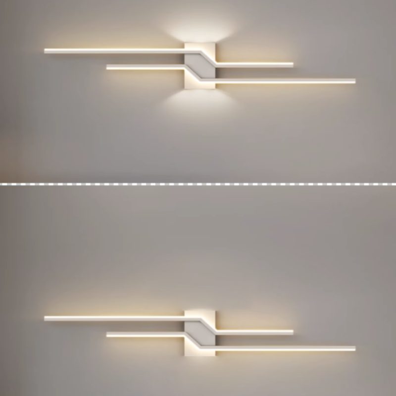 Alana Moderne LED Wandlamp - Zwart/Wit Woonkamer/Slaapkamer