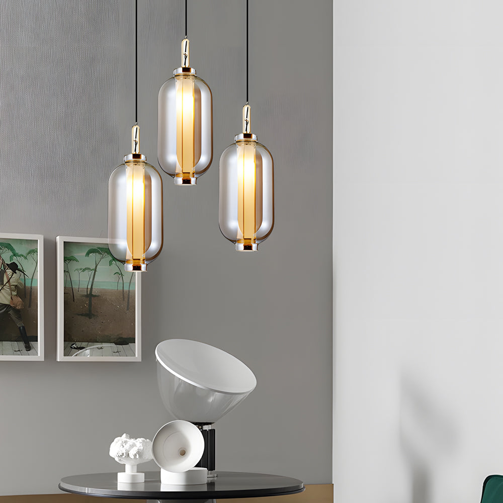 Amber Glazen Hanglamp