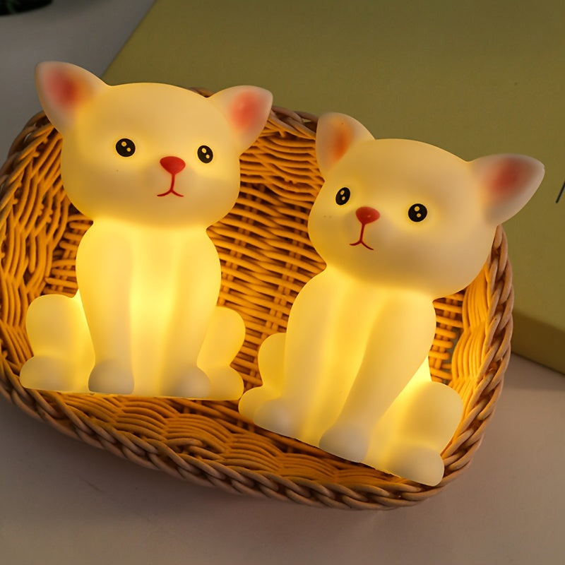 KittyGlow - Schattige Kitten Tafellamp met LED-licht en Batterijvoeding