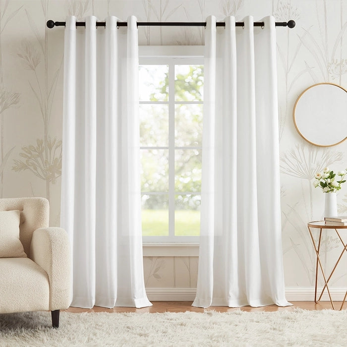 Lumi - Oogjes Design Minimalistische Voile-gordijn, Woonkamer