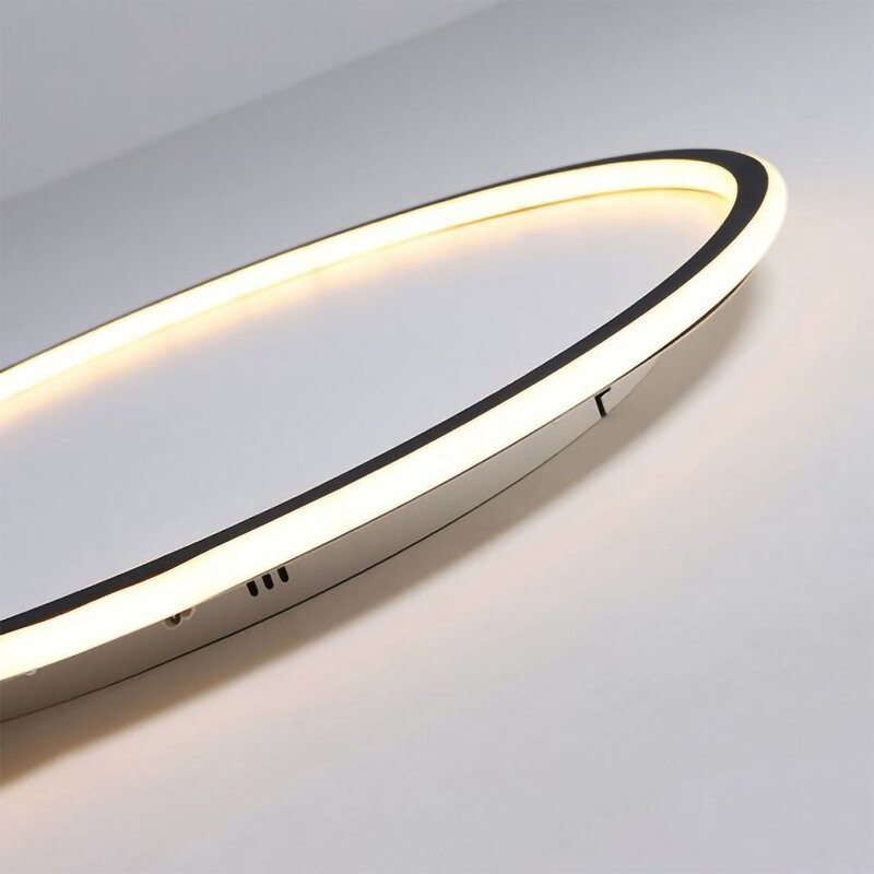 LunaNova - Moderne Ronde LED Plafondlamp Metaal/Acryl