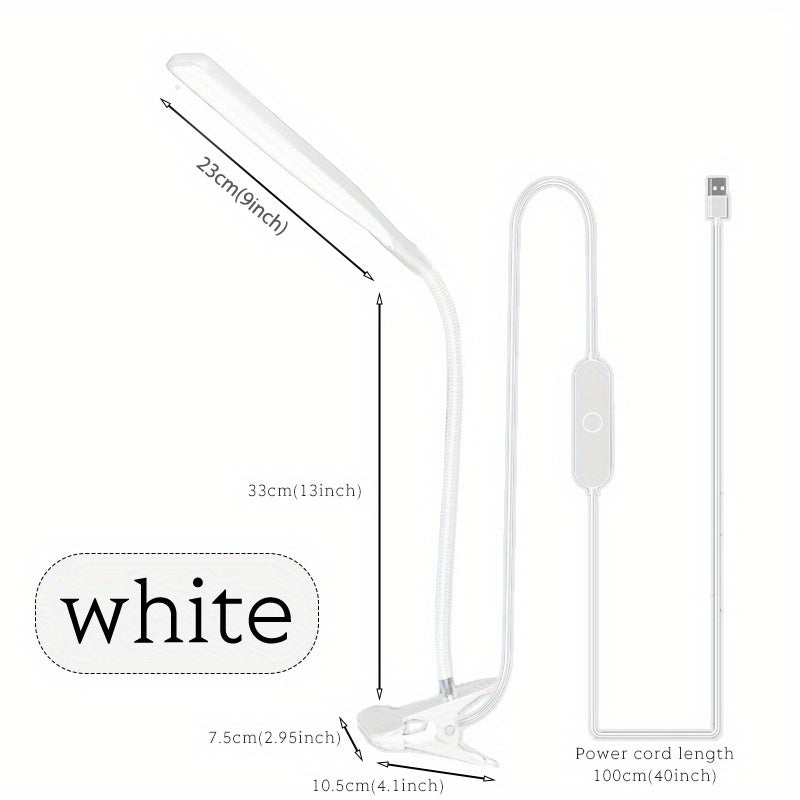 FlexiGlow - LED Bureaulamp met Zwanenhals en Klem