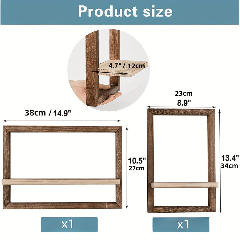 ModernShelf - Set van 2 Zwevende Planken Voor Woonkamer