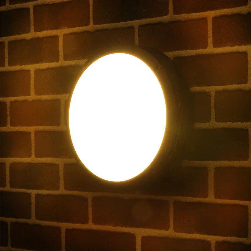 LumiRond - Weerbestendige LED Wandlamp voor Buiten – Moderne Buitenverlichting