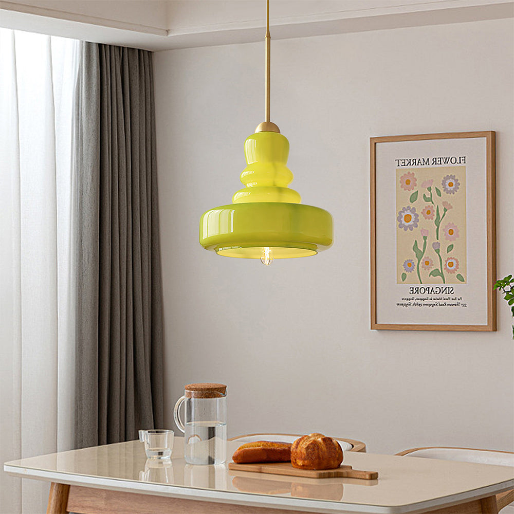 Kleurvolle Bauhaus Kalebas Hanglamp