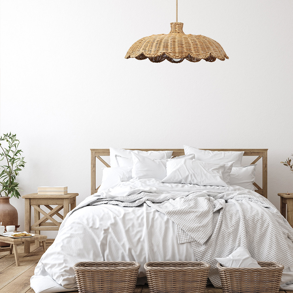 Boho Creatieve Decor Rattan Geweven Hanglamp