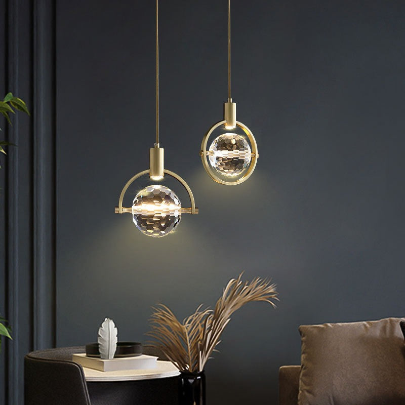 Modern Ring Crystal LED Hanglamp