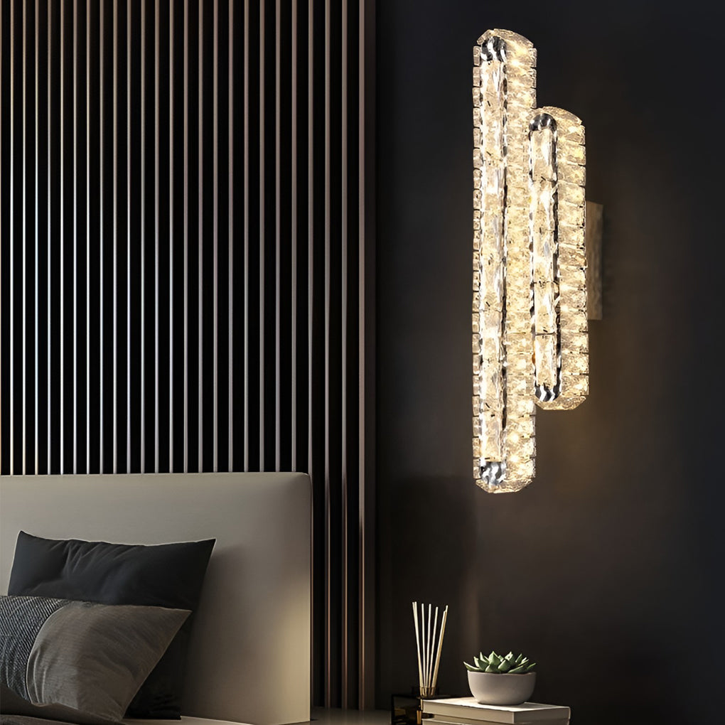 CrystalLux - Dubbele LED Kristallen Wandlamp met Dimbare Functie