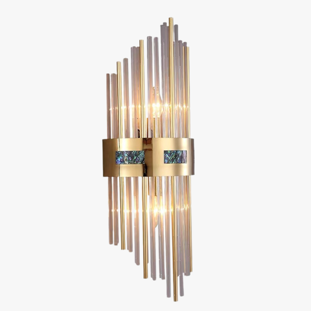 Crystal Kristal LED Wandlamp Goud, Woonkamer/Slaapkamer, Metaal/Acryl