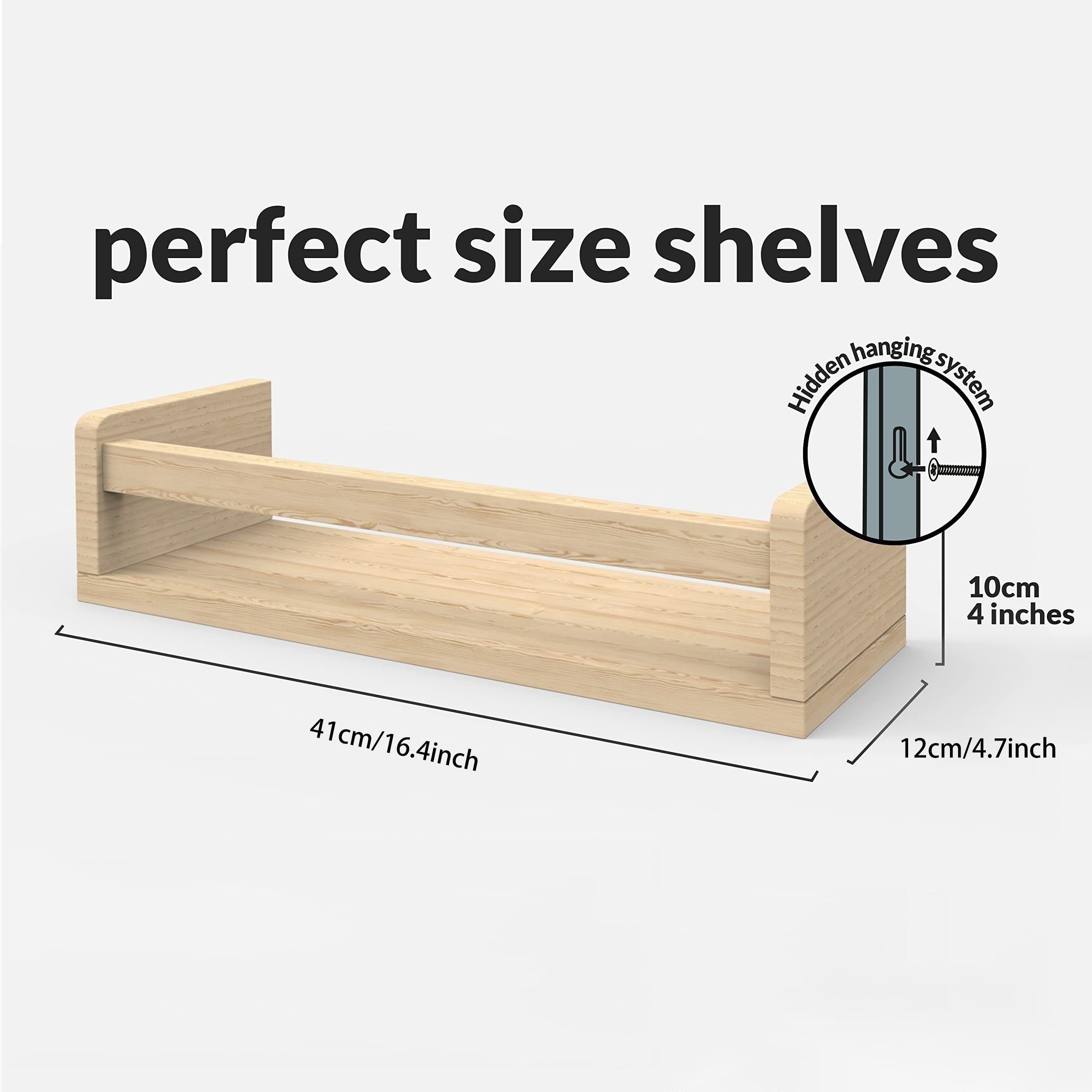 FloatShelf - Zwevende Houten Boekenplank Voor Woonkamerdecoratie