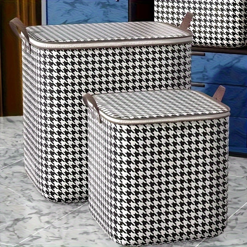 Opvouwbare Houndstooth Opbergdozen met Handvatten