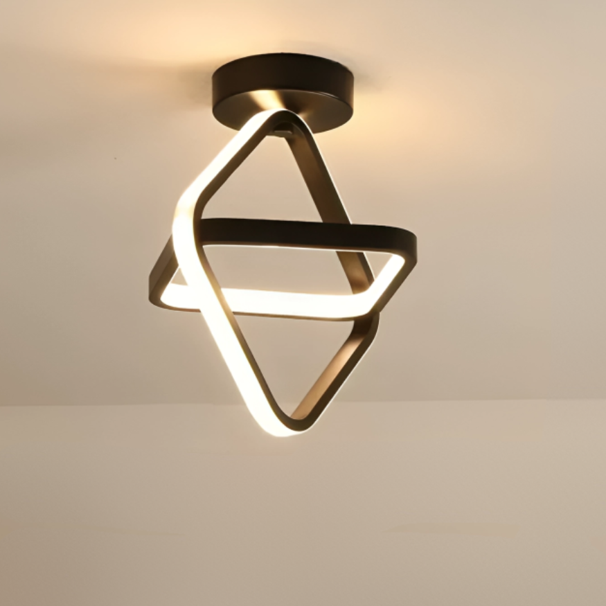 Moderne LED Plafondlamp - 2 Ringen Creatief Ontwerp