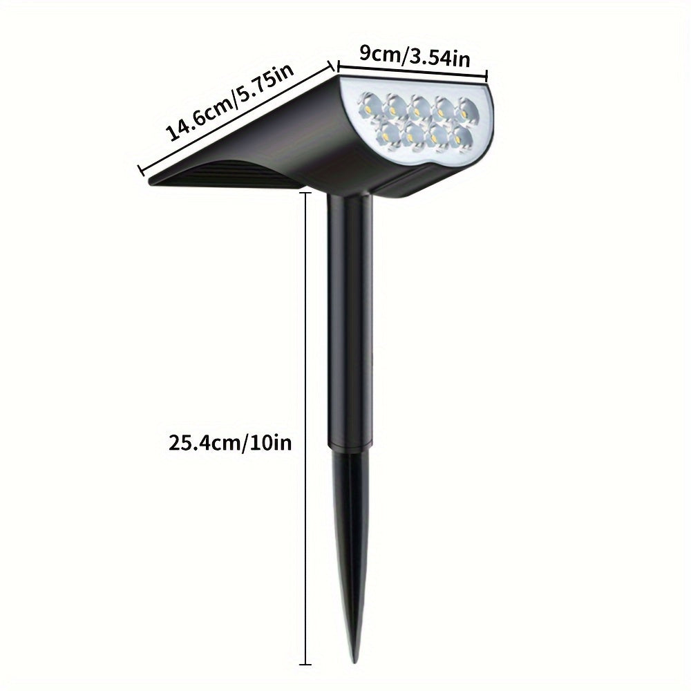 SolarSpot - 9 LED Solar Gazonverlichting voor Tuin en Landschap