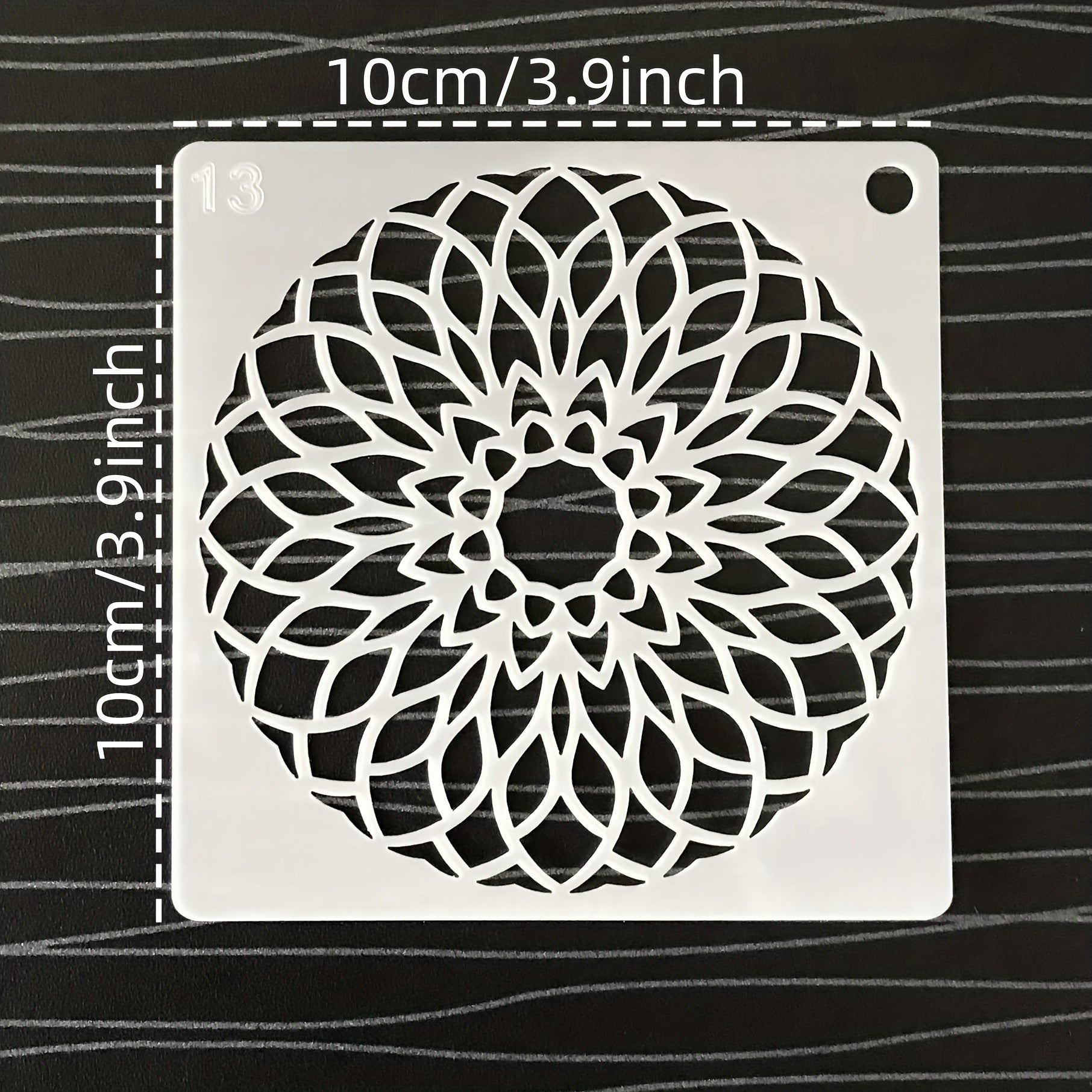 48-delige Mandala Dot Schilder Sjablonen - Perfect voor DIY Steen- en Houtprojecten (9.91x9.91 cm)