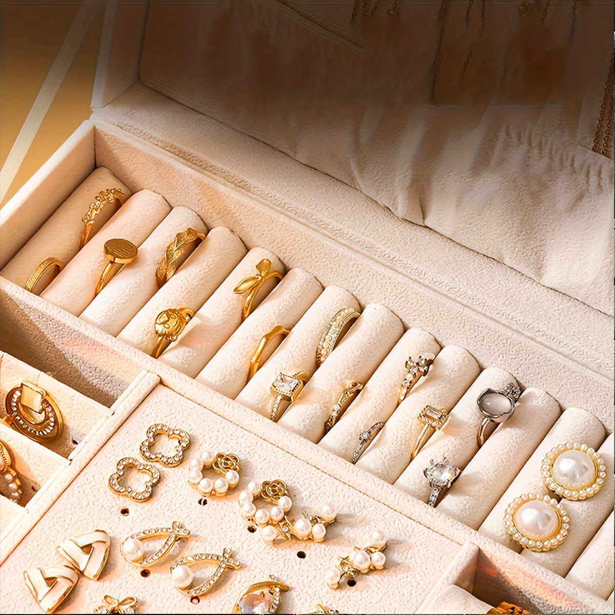 Sieraden Organizer Box – Luxe Opbergdoos voor Kettingen, Ringen en Armbanden