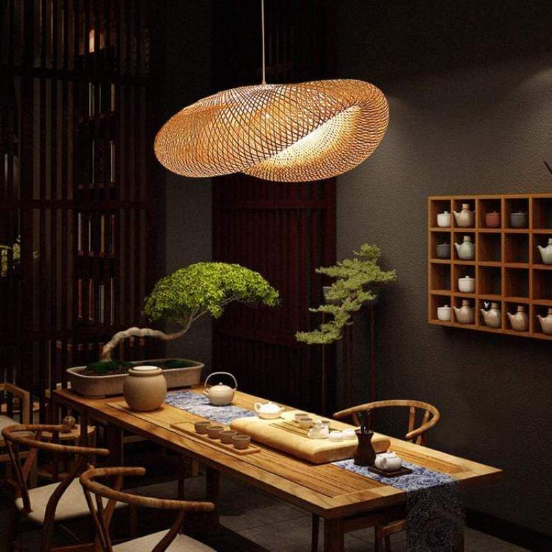 ZenBamboo LED Hanglamp Bollen van Bamboe voor Slaapkamer