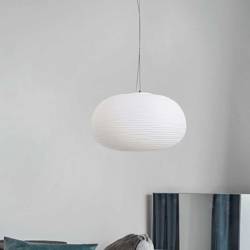 Hanglamp voor Plafond - Moderne Geribbelde Glazen Lamp