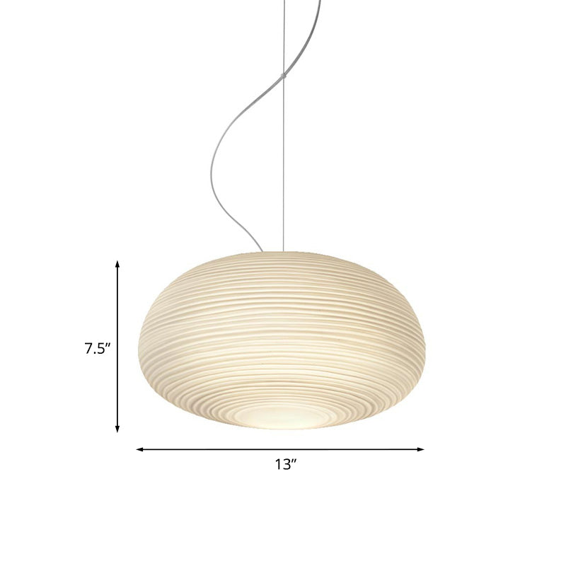 Hanglamp voor Plafond - Moderne Geribbelde Glazen Lamp