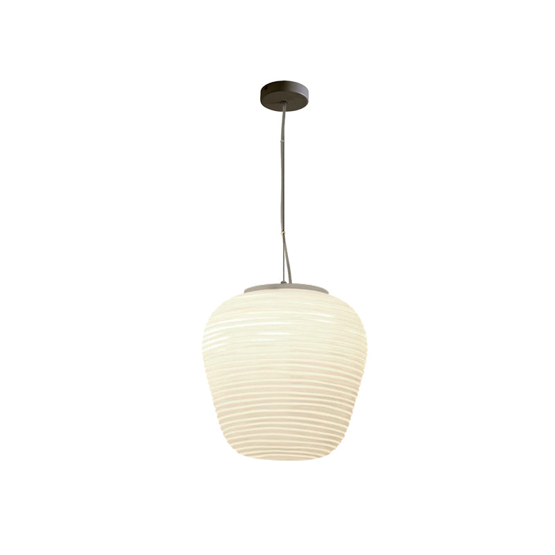 Hanglamp voor Plafond - Moderne Geribbelde Glazen Lamp