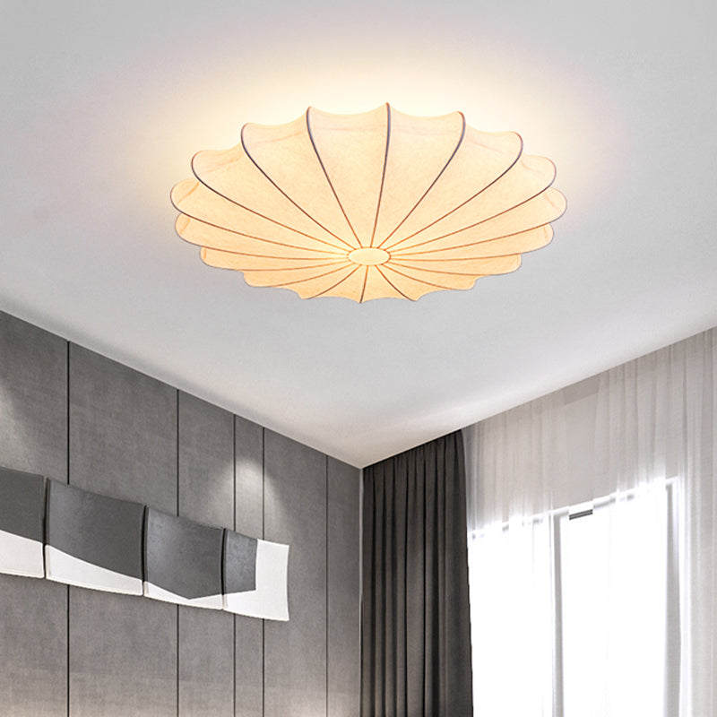 Stoffen Flushmount Plafondlamp - Modern Design Wit