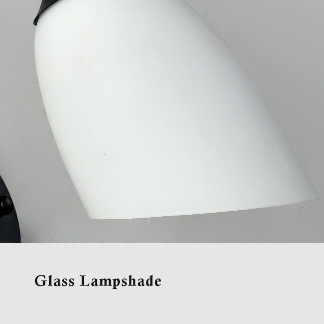 GloeiGlow - Moderne schuine, klokvormige wandlamp met arm