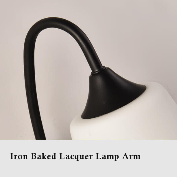 GloeiGlow - Moderne schuine, klokvormige wandlamp met arm