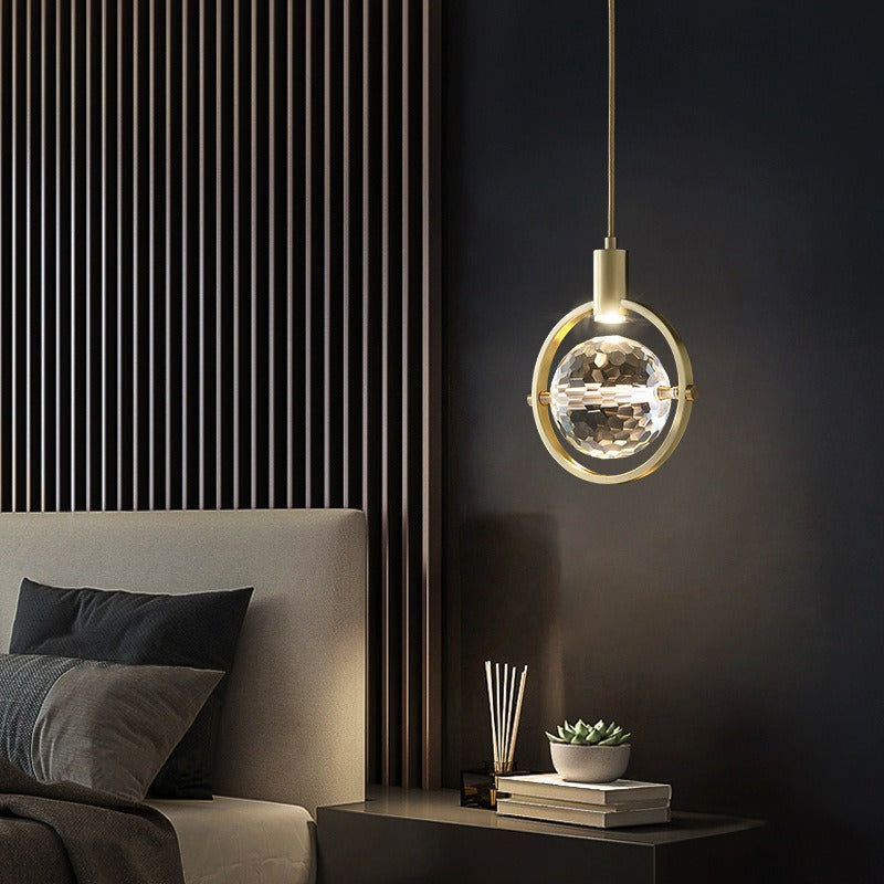 Modern Ring Crystal LED Hanglamp