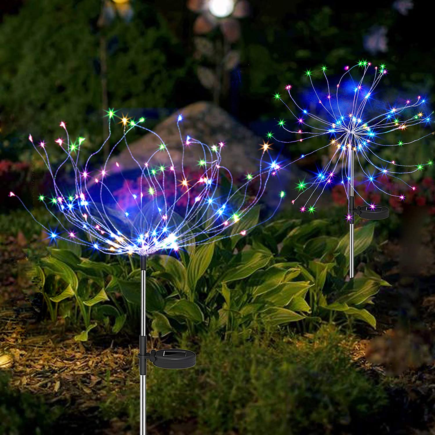 4 Stuks Buiten Solar Tuin Vuurwerk Lampen