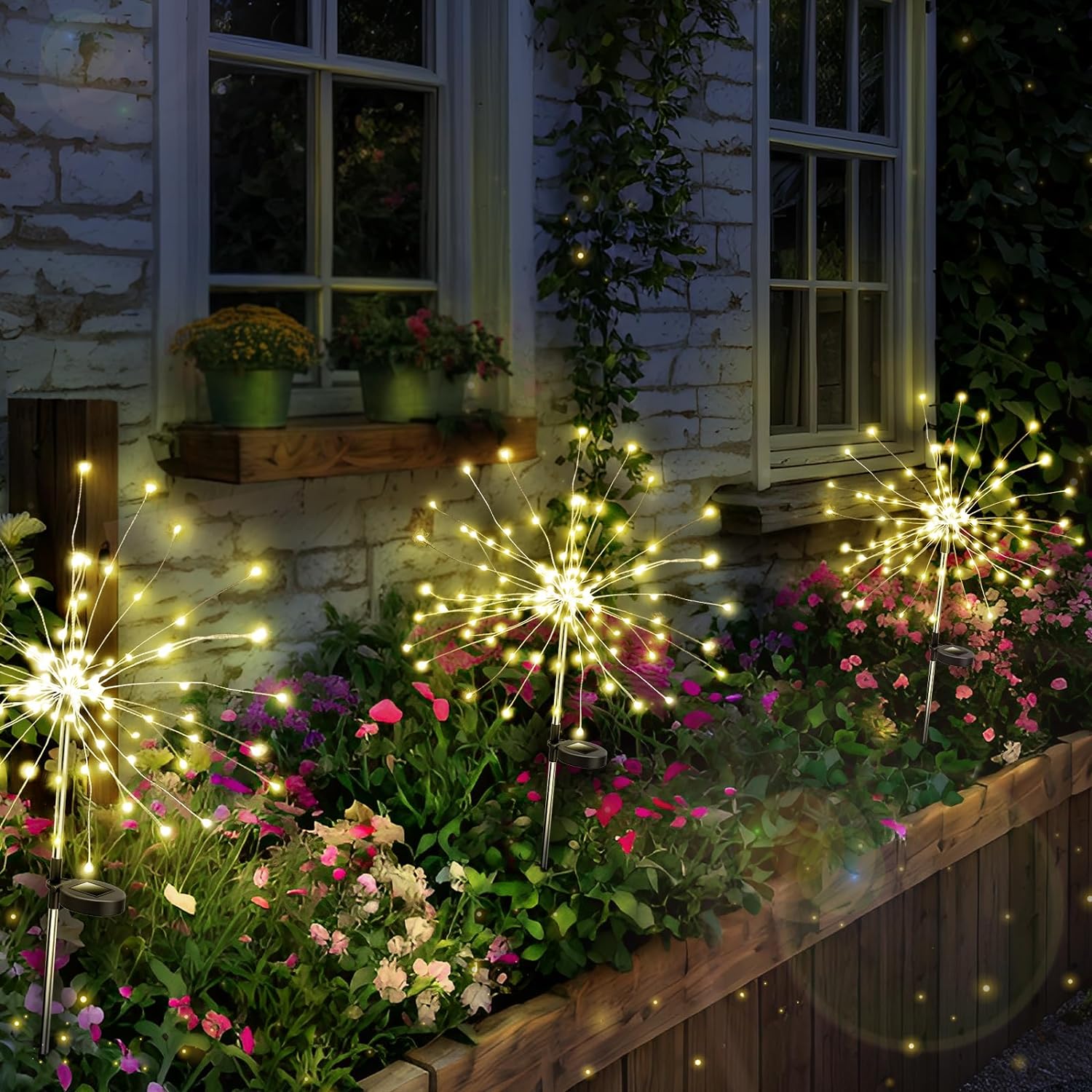 Zonne-tuin vuurwerkverlichting buitendecoratie