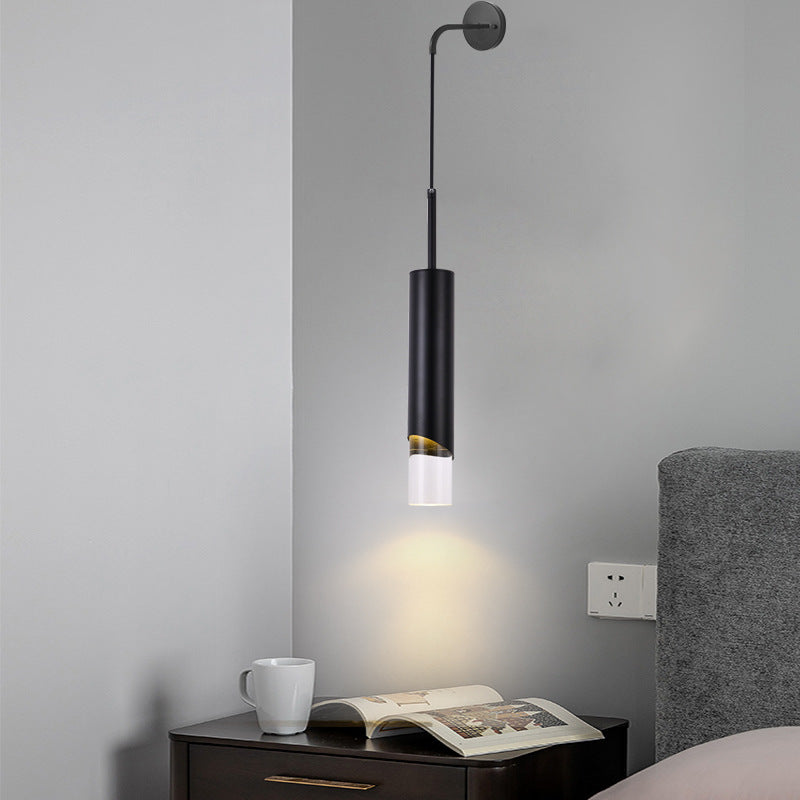 Elegante LED Wandlamp Goud/Zwart Slaapkamer