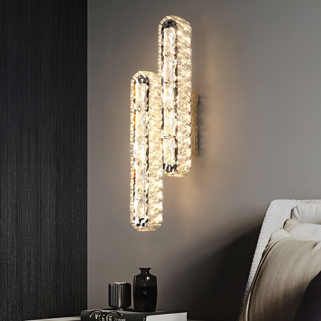 CrystalLux - Dubbele LED Kristallen Wandlamp met Dimbare Functie