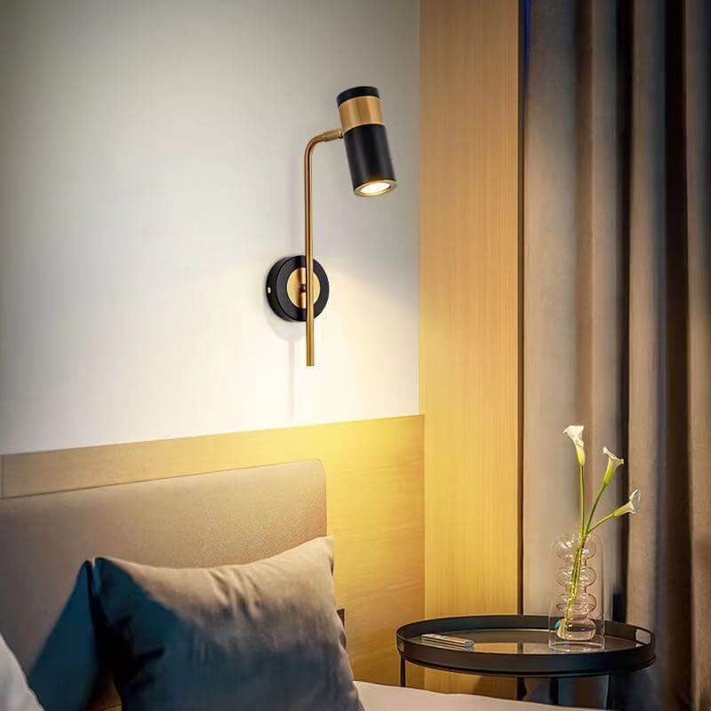 Moderne minimalistische Spotlight draaibare LED-wandlamp van ijzer