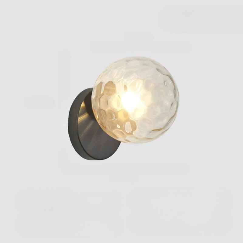 GoldLicht - Moderne Gouden Wandlamp Met Glazen Bol