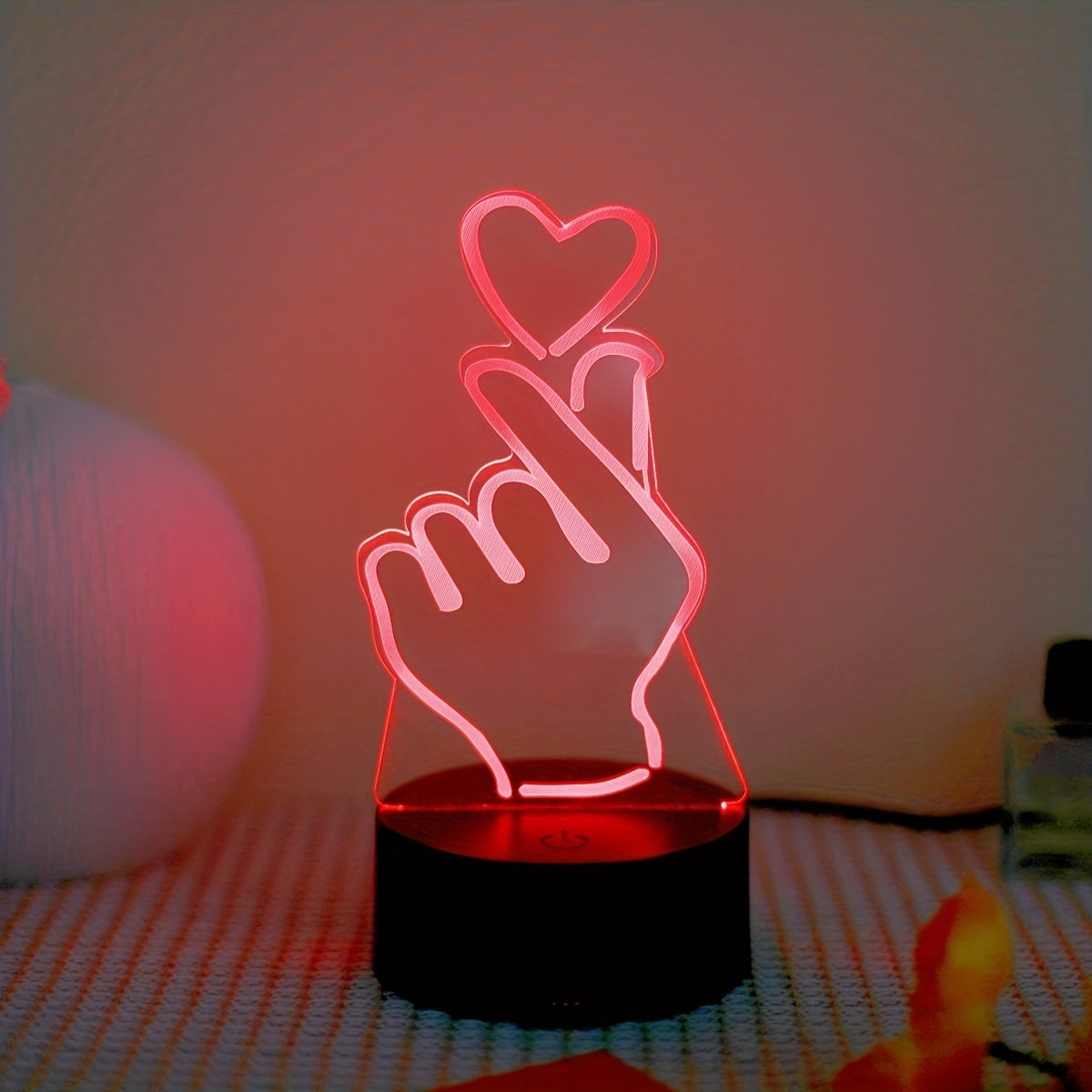 IllumiHeart - 7-kleuren LED Nachtlampje met Touchbediening