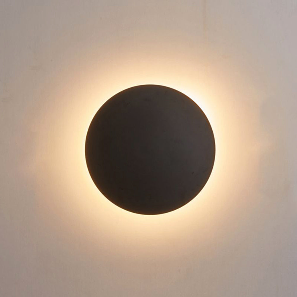 Orr Moderne Ronde Wandlamp - Zwart/Wit/Goud, Metaal, Woonkamer