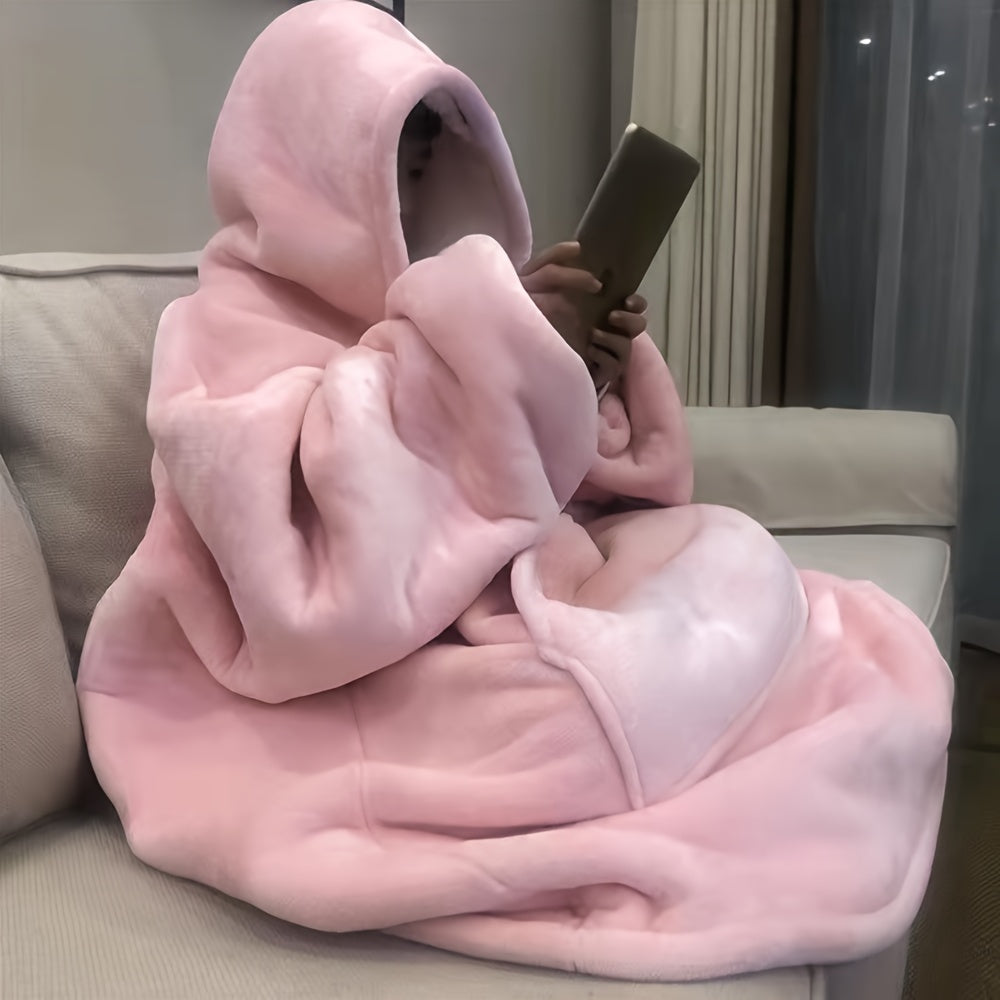 Oversized Hoodie Deken - Draagbare Zachte Sherpa Fleece Trui