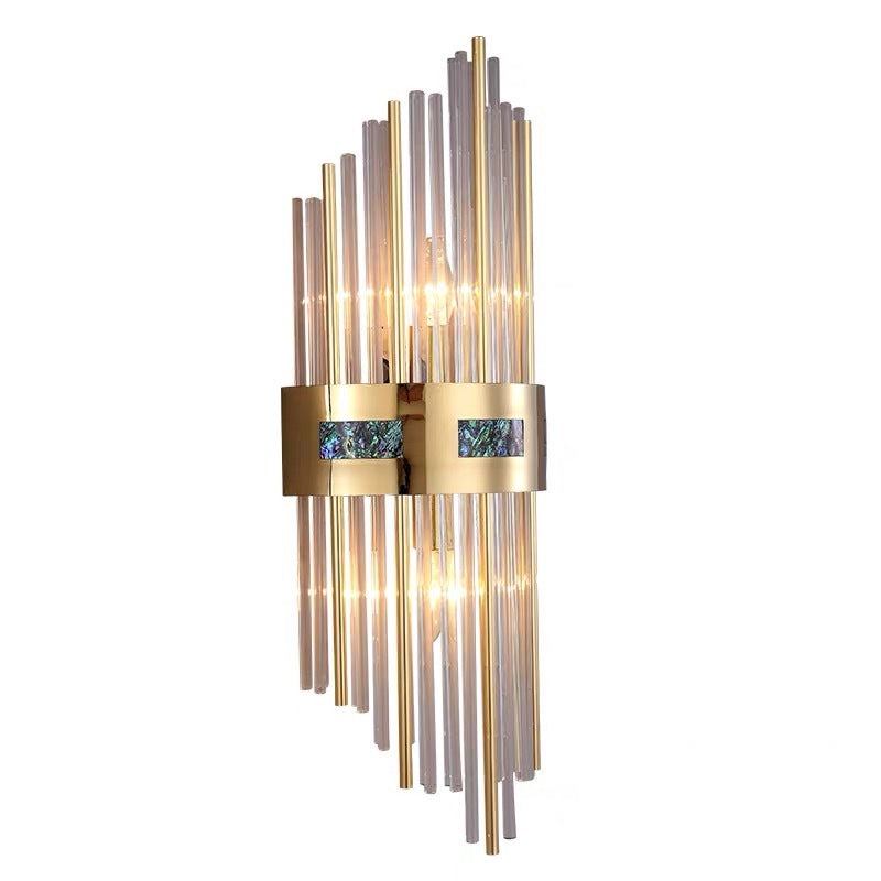 Crystal Kristal LED Wandlamp Goud, Woonkamer/Slaapkamer, Metaal/Acryl