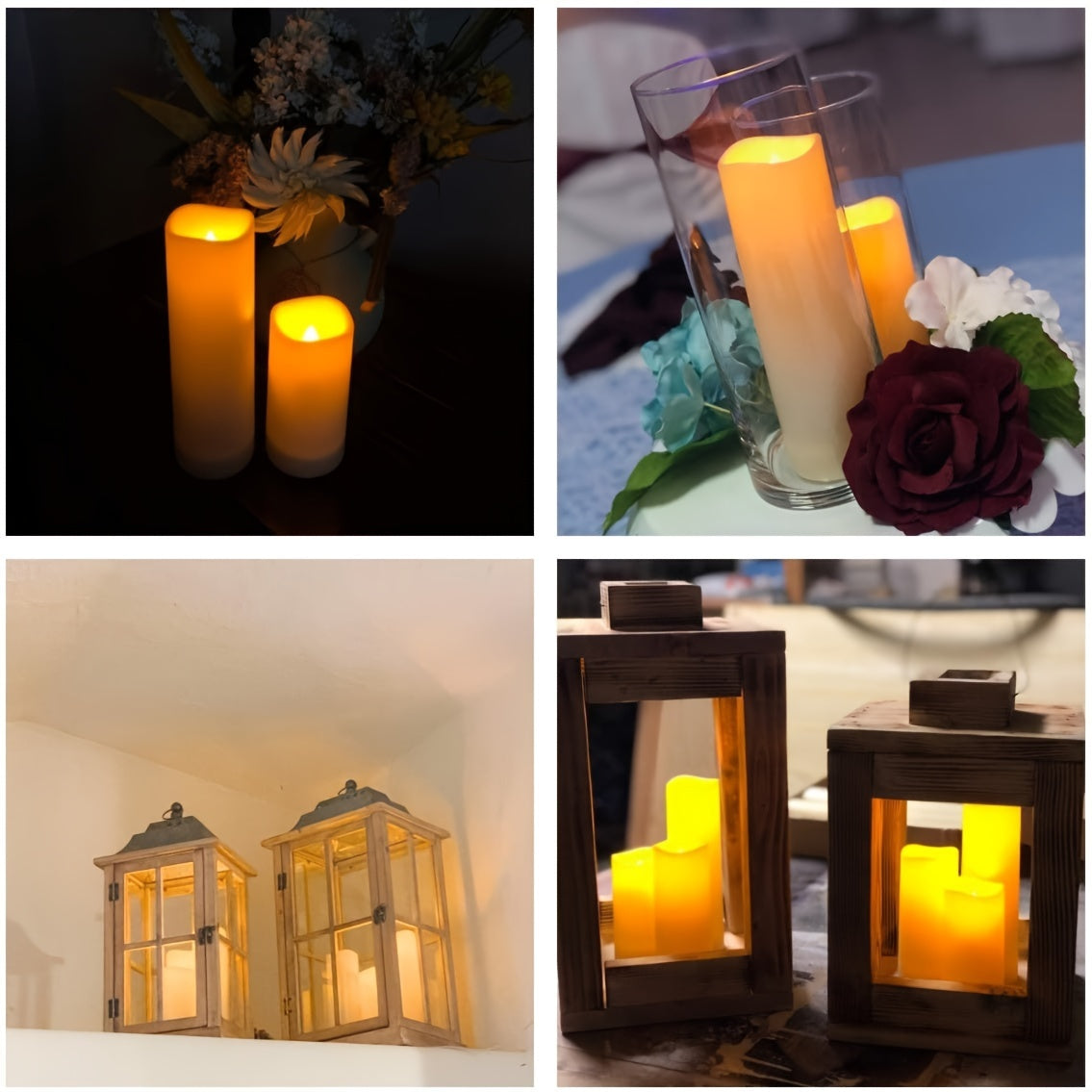 Flameless LED Kaarsen Set met Afstandsbediening - Set van 12