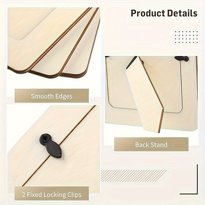 10 stuks 5-Inch Houten Fotolijsten - DIY Handgemaakt in Moderne Stijl, 12.45x17.02 cm, Tafeldecoratie, Perfect voor Familieherinneringen en Woondecoratie