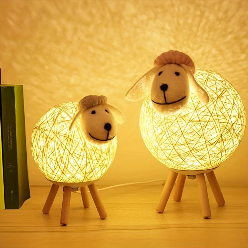 SheepGlow - Charmante Schapenvormige USB Nachtlamp, Dimbaar en Verstelbaar