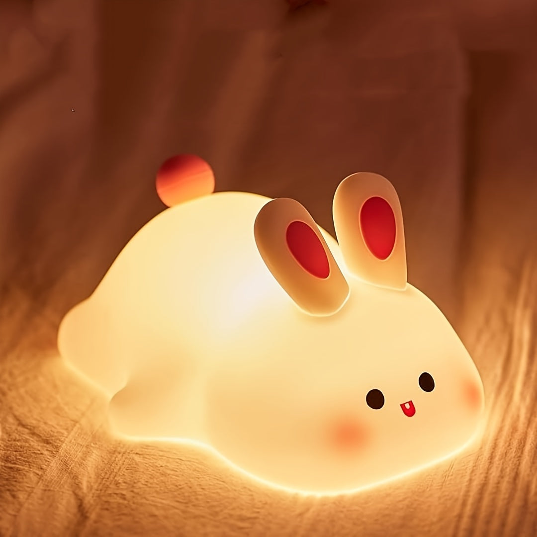 BunnyLight - Schattig Konijntje Nachtlampje, USB Oplaadbaar met Dimbare Functies