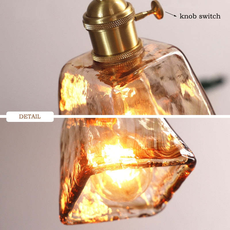 Eloise Vintage LED Plafondlampen Gouden Metaal en Glas voor Slaapkamer, Woonkamer, Eetkamer